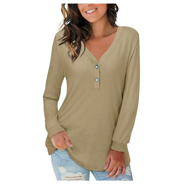 women's t-shirt harajuku t shirt solid color v-neck button women 2021 causal long sleeve tshirt graphic poleras mujer, White
women's t-shirt harajuku t shirt solid color v-neck button women 2021 causal long sleeve tshirt graphic poleras mujer, White