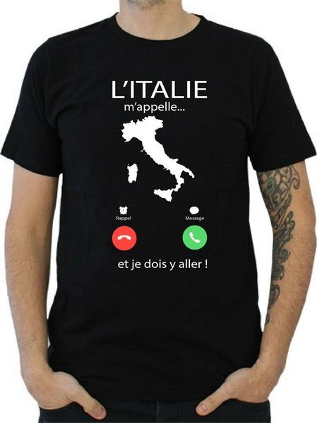 mens t-shirt italy calls me..., White;black 
mens t-shirt italy calls me..., White;black