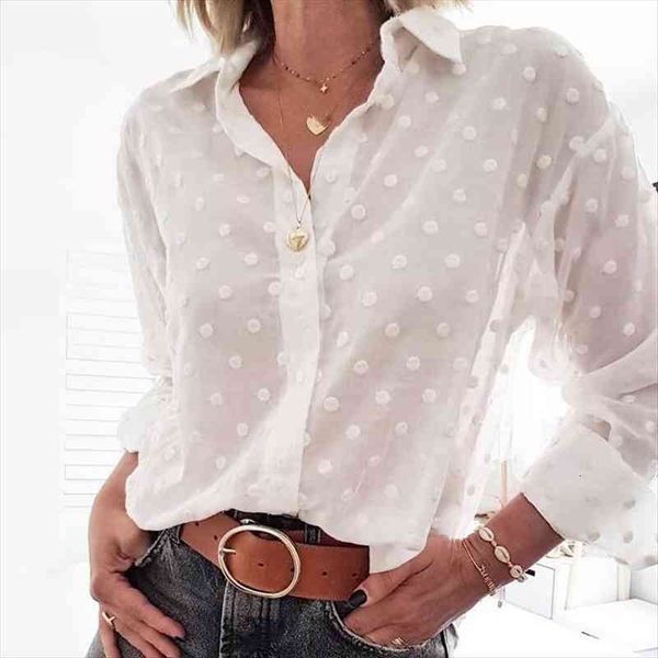 elegant long sleeve white womens shirts ol polka dot chemise femme blusa feminina streetwear
elegant long sleeve white womens shirts ol polka dot chemise femme blusa feminina streetwear