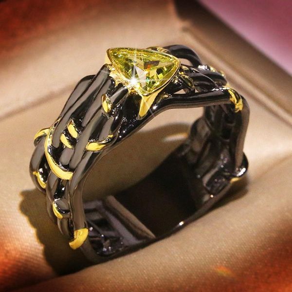 wedding rings exaggerated personality for women unique design black gold tungsten triangle green zircon crystal gifts jewelry, Slivery;golden
wedding rings exaggerated personality for women unique design black gold tungsten triangle green zircon crystal gifts jewelry, Slivery;golden