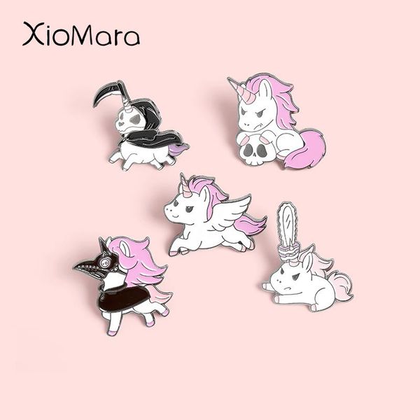 pins, brooches grim reaper crow enamel pins cartoon punk skull collar lapel badges jewelry gifts for friends wholesale pin, Gray
pins, brooches grim reaper crow enamel pins cartoon punk skull collar lapel badges jewelry gifts for friends wholesale pin, Gray