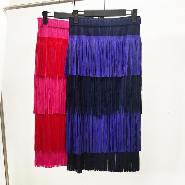 skirts pleated skirt women's middle length high waist fashion tassel in spring and summer 2021, Black
skirts pleated skirt women's middle length high waist fashion tassel in spring and summer 2021, Black