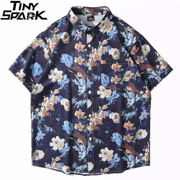 men hawaiian shirt hip hop streetwear flower painting print beach summer short sleeve aloha harajuku casual men's shirts, White;black
men hawaiian shirt hip hop streetwear flower painting print beach summer short sleeve aloha harajuku casual men's shirts, White;black