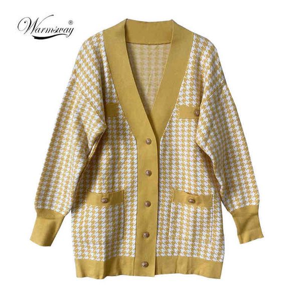 casual long knitted pink cardigan female autumn winter drop shoulder sweater coat basic button women's houndstooth c-308 211217, White;black
casual long knitted pink cardigan female autumn winter drop shoulder sweater coat basic button women's houndstooth c-308 211217, White;black