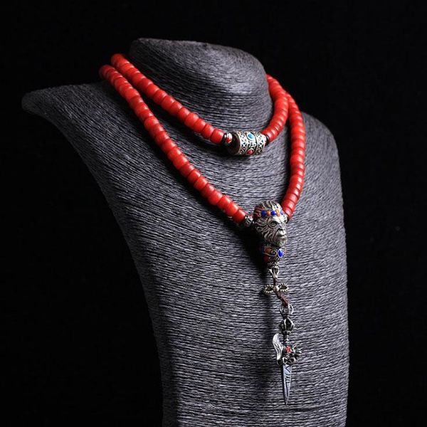 beaded, strands tibetan original design precious natural blood camel bones beads 108 mala multi circle monkey king bracelet female jewelry, Black
beaded, strands tibetan original design precious natural blood camel bones beads 108 mala multi circle monkey king bracelet female jewelry, Black
