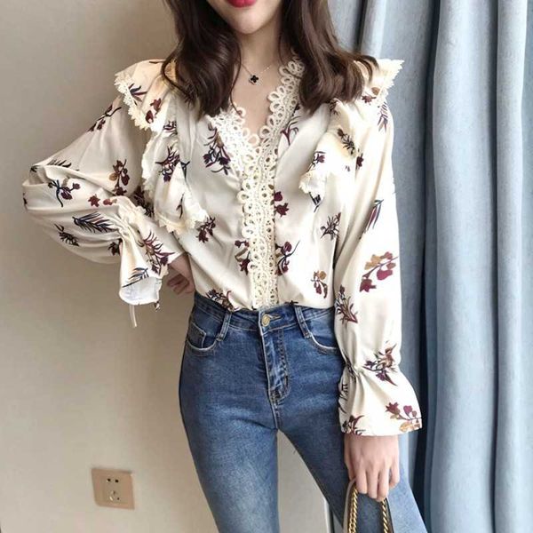 blouse fashion women lady clothing long sleeve lace flower white shirts casual loose cotton summer fall 210601
blouse fashion women lady clothing long sleeve lace flower white shirts casual loose cotton summer fall 210601