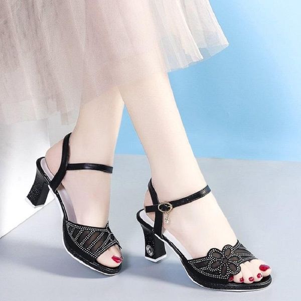 sandals 35-40 women's high heel wedge summer lady sandal with buckle woman female dress rhinestone network flower shoe, Black
sandals 35-40 women's high heel wedge summer lady sandal with buckle woman female dress rhinestone network flower shoe, Black