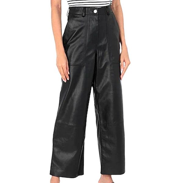 women's pants & capris conkor fashion loose wide leg women elegant black high waisted trousers simple ankle length ladies, Black;white
women's pants & capris conkor fashion loose wide leg women elegant black high waisted trousers simple ankle length ladies, Black;white