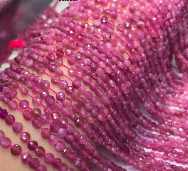 other loose beads rubellite /green tourmaline coin faceted 3*4mm wholesale for diy jewelry necklace 36cm
other loose beads rubellite /green tourmaline coin faceted 3*4mm wholesale for diy jewelry necklace 36cm