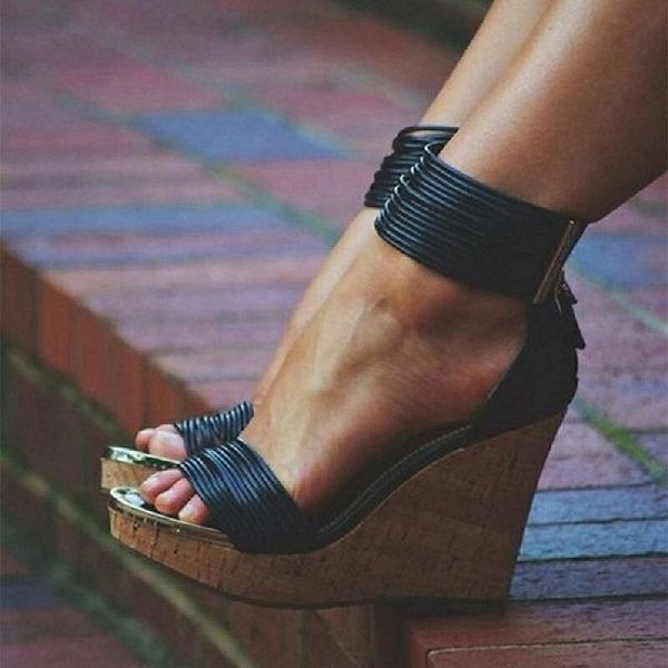 sandals original intention stylish women black cork wedges heels open toe platform ankle strap shoes woman plus us size 3-16
sandals original intention stylish women black cork wedges heels open toe platform ankle strap shoes woman plus us size 3-16