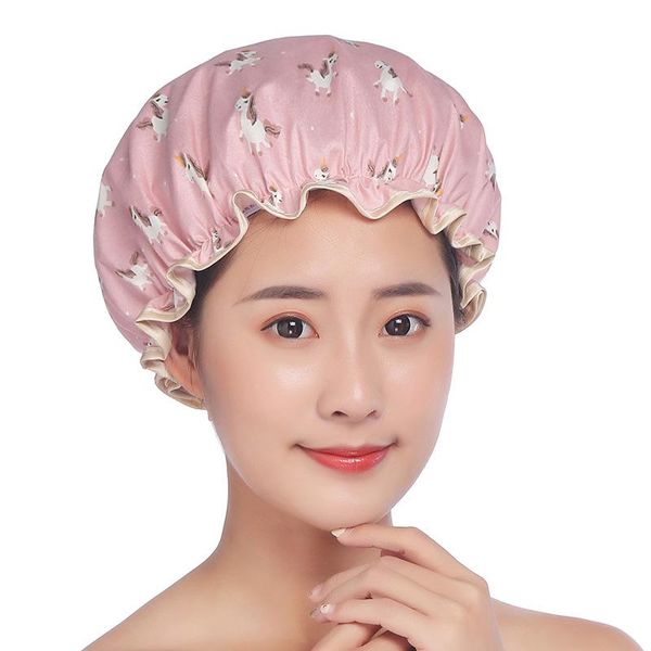 shower caps 1pc lovely double layer bath colorful thick women hair cover adults waterproof bathroom kitchen hats sale
shower caps 1pc lovely double layer bath colorful thick women hair cover adults waterproof bathroom kitchen hats sale