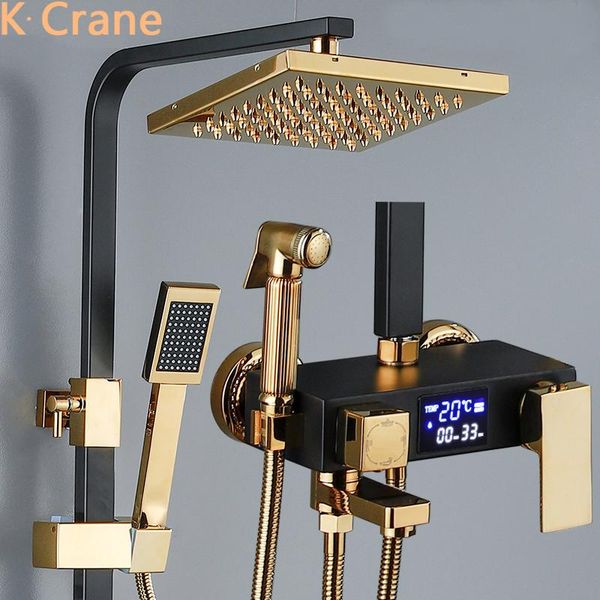 cold shower set bathroom smart thermostatic system wall mount digital display bath faucet square head bathtub grifos sets
cold shower set bathroom smart thermostatic system wall mount digital display bath faucet square head bathtub grifos sets