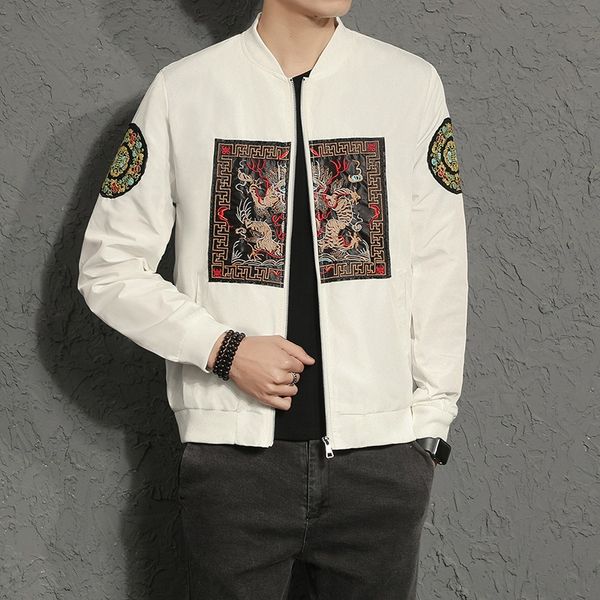 mens jacket 2021 spring autumn embroidery chinese dragon robe outwear windbreaker chinese style coat loose male overcoat 11991, Red
mens jacket 2021 spring autumn embroidery chinese dragon robe outwear windbreaker chinese style coat loose male overcoat 11991, Red