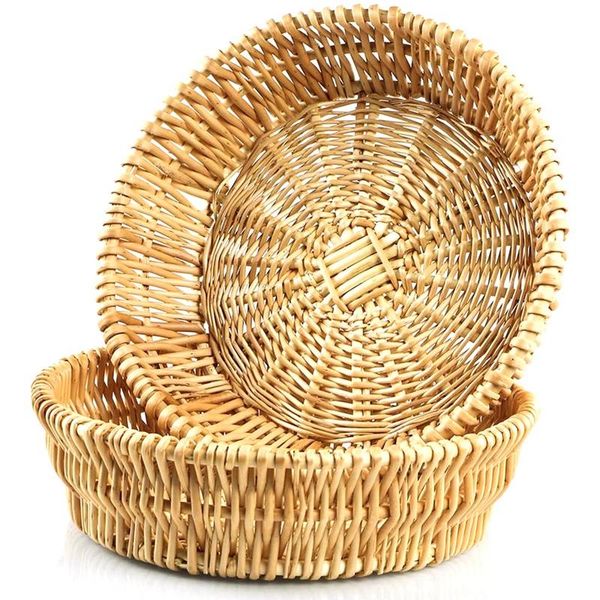 storage baskets hand-woven basket wicker willow serving for bread fruit vegetable gift basket, 2pcs
storage baskets hand-woven basket wicker willow serving for bread fruit vegetable gift basket, 2pcs