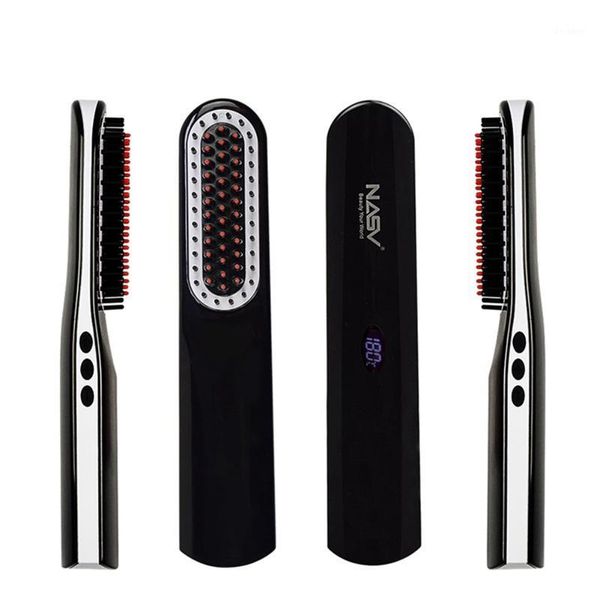 multifunctional hair comb beard brush electric curling quick styler straightener straighten straightening comb1, Silver
multifunctional hair comb beard brush electric curling quick styler straightener straighten straightening comb1, Silver