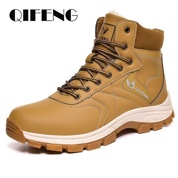 men boots winter man shoes outdoor ankle snow plush keep warm footwear lace-up casual trendy hunting 211106, Black
men boots winter man shoes outdoor ankle snow plush keep warm footwear lace-up casual trendy hunting 211106, Black