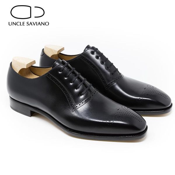 dress shoes uncle saviano oxford fashion man business brogue style office designer shoe genuine leather handmade men, Black
dress shoes uncle saviano oxford fashion man business brogue style office designer shoe genuine leather handmade men, Black