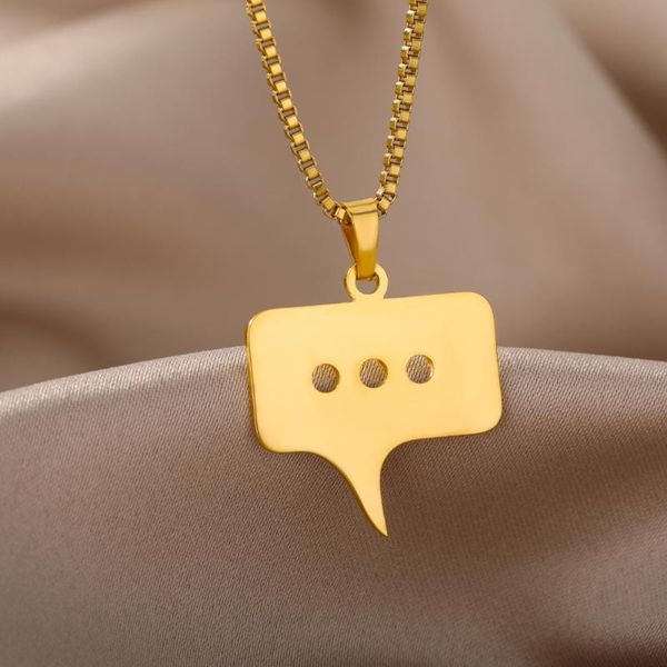 pendant necklaces hip hop punk necklace for men women classic dialog box charm choker goth fashion jewelry gift whosale, Silver
pendant necklaces hip hop punk necklace for men women classic dialog box charm choker goth fashion jewelry gift whosale, Silver