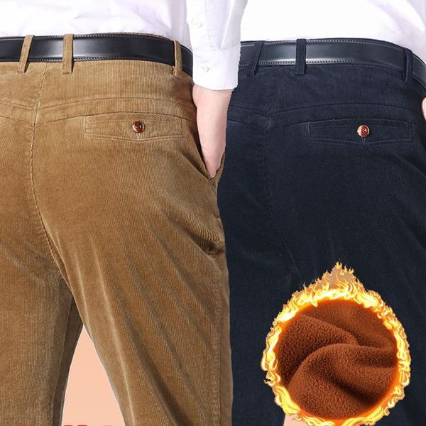 men's pants thicken fleece corduroy winter men clothing casual straight loose high waist black brown mens trousers for male
men's pants thicken fleece corduroy winter men clothing casual straight loose high waist black brown mens trousers for male