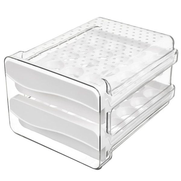 storage bottles & jars egg box refrigerator fresh-keeping drawer double-layer 40-compartment transparent tray organizer
storage bottles & jars egg box refrigerator fresh-keeping drawer double-layer 40-compartment transparent tray organizer