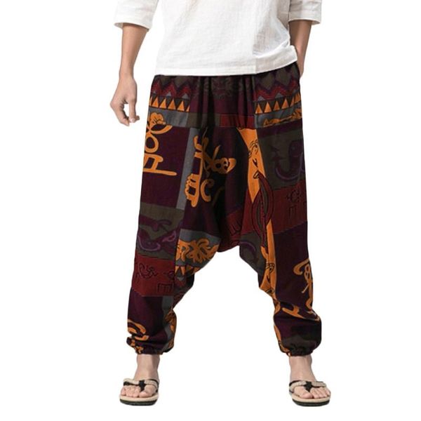 men's harem pants cotton linen festival baggy boho trousers retro gypsy hip hop jogger pantalon hombre, Black
men's harem pants cotton linen festival baggy boho trousers retro gypsy hip hop jogger pantalon hombre, Black