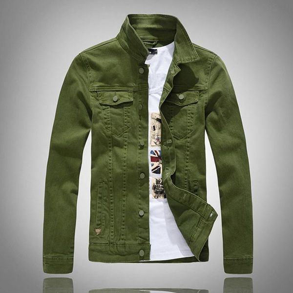 men's jackets slim full sleeve all match denim jean jacket casual black white fancy colored coat outerwear, Black;brown
men's jackets slim full sleeve all match denim jean jacket casual black white fancy colored coat outerwear, Black;brown