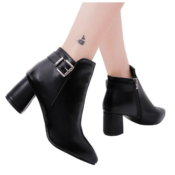 boots sagace vintage british style women shoes leather short thick heel ankle boot winter, Black
boots sagace vintage british style women shoes leather short thick heel ankle boot winter, Black