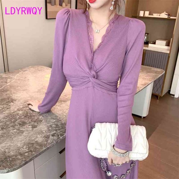 autumn/winter temperamental solid color sleeve high-waisted purple inner long-sleeved knitted dress 210603, Black;gray
autumn/winter temperamental solid color sleeve high-waisted purple inner long-sleeved knitted dress 210603, Black;gray