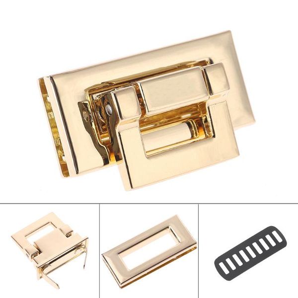 bag parts & accessories 1pc rectangle shape clasp turn lock twist diy leather handbag hardware, Black
bag parts & accessories 1pc rectangle shape clasp turn lock twist diy leather handbag hardware, Black