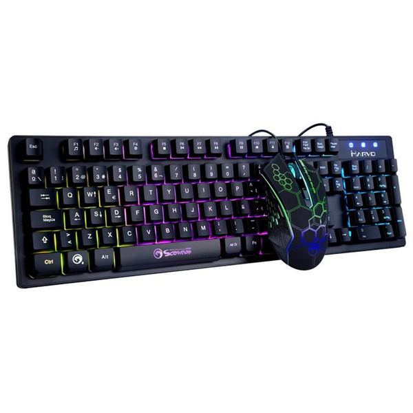 keyboard mouse combos marvo km409 and set unique backlit visuals 19-key rollover support optical gaming
keyboard mouse combos marvo km409 and set unique backlit visuals 19-key rollover support optical gaming