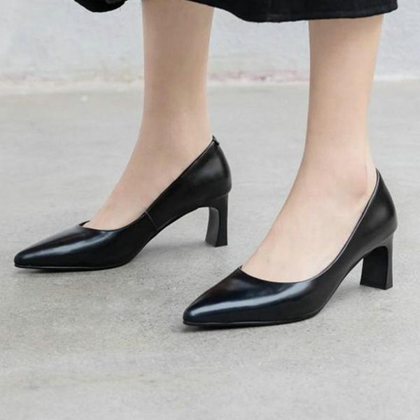 dress shoes women pumps fashion pointed toe genuine leather high heels spring summer wedding woman party, Black
dress shoes women pumps fashion pointed toe genuine leather high heels spring summer wedding woman party, Black