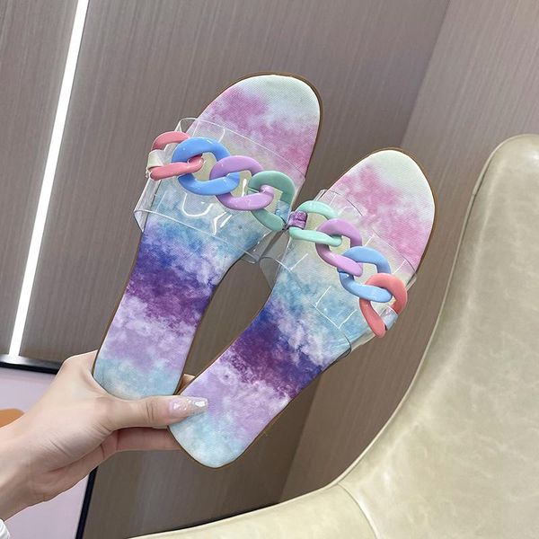 slippers 2021 summer women's flat transparent upper non-slip wear-resistant outdoor beach, Black
slippers 2021 summer women's flat transparent upper non-slip wear-resistant outdoor beach, Black