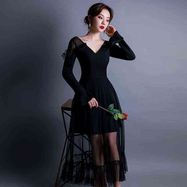 prom luxury boutique occasion dresses black 2021 summer v-neck long sleeve small mh layer banquet evening
prom luxury boutique occasion dresses black 2021 summer v-neck long sleeve small mh layer banquet evening