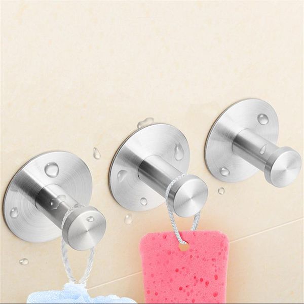 robe hooks 4pc/lot stainless steel family hanging hats bag key adhesive wall hanger for bathroom kitchen
robe hooks 4pc/lot stainless steel family hanging hats bag key adhesive wall hanger for bathroom kitchen