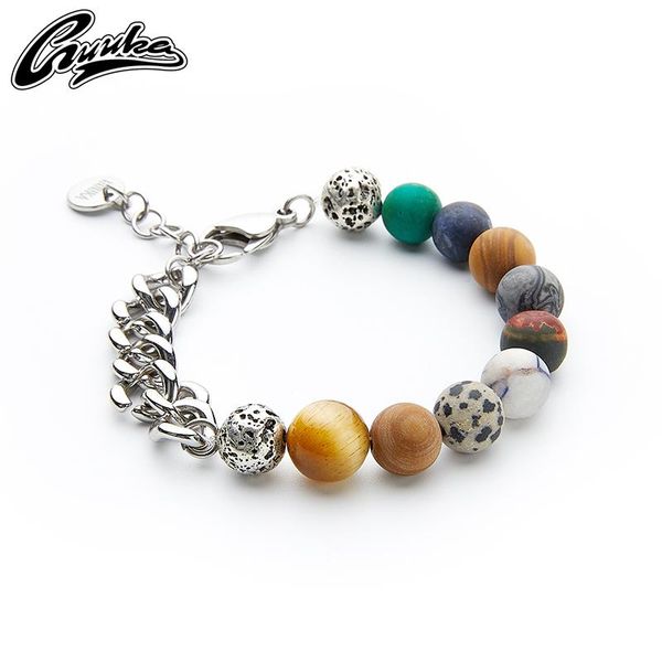 link, chain guuka tidal planetary couple bracelet male and female helolo with street hip-hop hundred ins planet, Black
link, chain guuka tidal planetary couple bracelet male and female helolo with street hip-hop hundred ins planet, Black