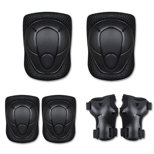 6pcs/set children skating bike protective gear sets knee elbow pads roller wrist protector for kids &, Black;gray
6pcs/set children skating bike protective gear sets knee elbow pads roller wrist protector for kids &, Black;gray