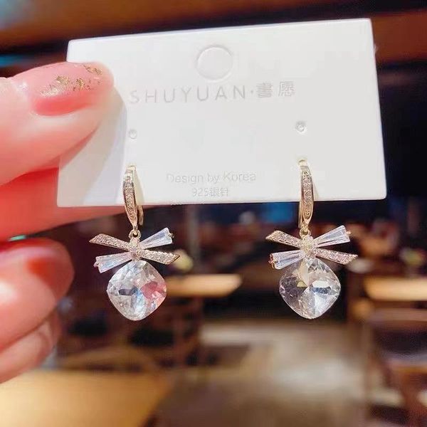 dangle & chandelier fashion bow gold ladies earrings party accessory 2021 trend women jewelry personality exquisite hanging design earrring, Silver
dangle & chandelier fashion bow gold ladies earrings party accessory 2021 trend women jewelry personality exquisite hanging design earrring, Silver