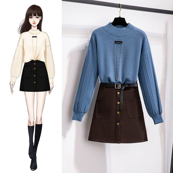 two piece dress winter ichoix mesh half-knit turtleneck wemen solid pullover loose woolen sweater skirt two suit parts o57f, White
two piece dress winter ichoix mesh half-knit turtleneck wemen solid pullover loose woolen sweater skirt two suit parts o57f, White