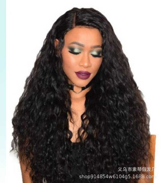 wig fashion chemical fiber fake hair set female wigs corn instant noodl roll, Black 
wig fashion chemical fiber fake hair set female wigs corn instant noodl roll, Black
