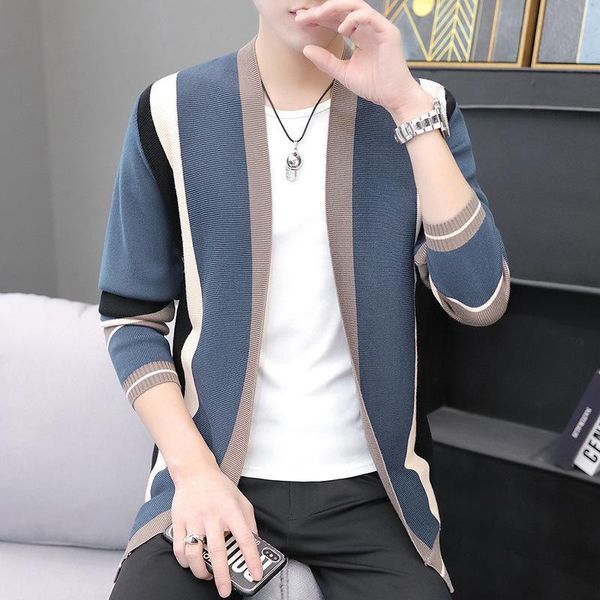 men's sweaters knitted cardigan men 2021 spring and autumn jacket korean fashion thin sweater coat outer wear, White;black
men's sweaters knitted cardigan men 2021 spring and autumn jacket korean fashion thin sweater coat outer wear, White;black