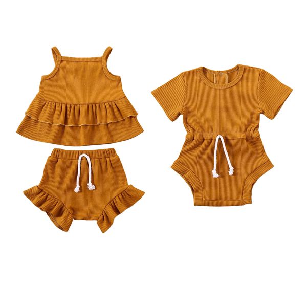 2021 summer toddler baby girls clothes sets/romper ruffles sleeveless vest+shorts sets or solid jumpsuits, White
2021 summer toddler baby girls clothes sets/romper ruffles sleeveless vest+shorts sets or solid jumpsuits, White