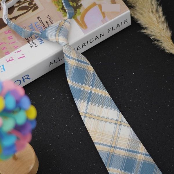 kfk jk women's plaid japanese female neck ties rubber band high school uniform lazy rubber band tie, Blue;purple
kfk jk women's plaid japanese female neck ties rubber band high school uniform lazy rubber band tie, Blue;purple