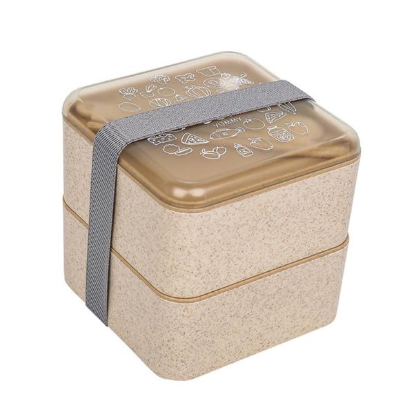 dinnerware sets wheat straw double-layer lunch box square bento with tableware japanese style container (wheat color)
dinnerware sets wheat straw double-layer lunch box square bento with tableware japanese style container (wheat color)