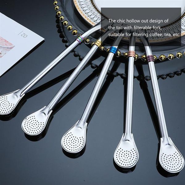 drinking straws 5pcs stainless steel straw spoons strainer spoon filtering mixing reusable tea coffee tool cocktail
drinking straws 5pcs stainless steel straw spoons strainer spoon filtering mixing reusable tea coffee tool cocktail