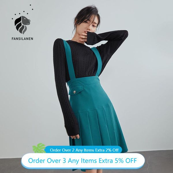skirts fansilanen strap high waist pleated skirt women summer black mini suspender female spring blue vintage a-line
skirts fansilanen strap high waist pleated skirt women summer black mini suspender female spring blue vintage a-line
