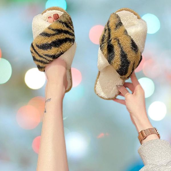 slippers winter women home furry leopard cross fashion ladies warm shoes female solid house non slip flats slides, Black
slippers winter women home furry leopard cross fashion ladies warm shoes female solid house non slip flats slides, Black
