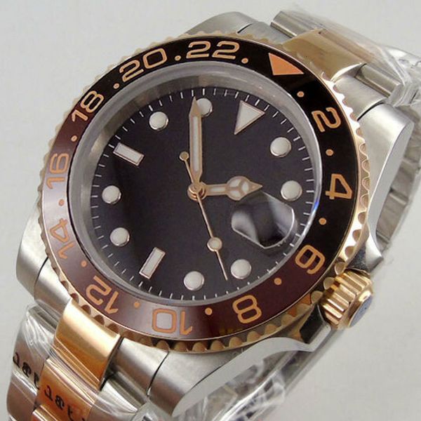 bliger busines two tones of rose gold coat automatic men's watch oyster band no wizard plate red beer insert deployment closing, Slivery;brown
bliger busines two tones of rose gold coat automatic men's watch oyster band no wizard plate red beer insert deployment closing, Slivery;brown