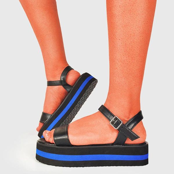 ins big size 43 open toe round head summer sandals color buckle wedges platform striped women beach shoes woman, Black
ins big size 43 open toe round head summer sandals color buckle wedges platform striped women beach shoes woman, Black