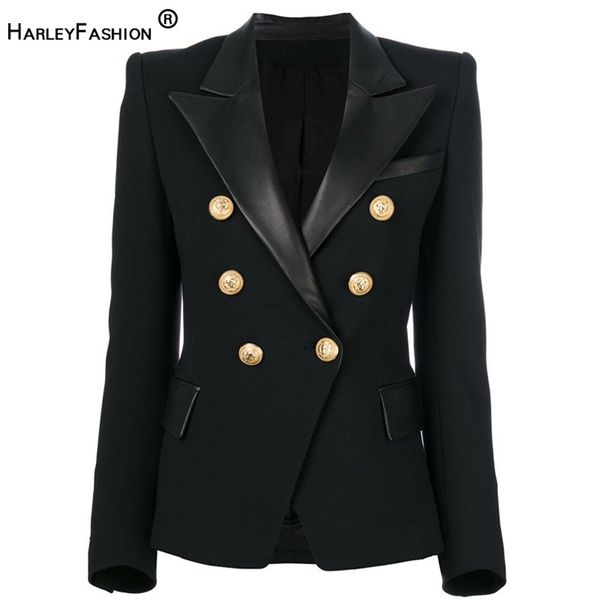 harleyfashion 2022 spring autumn quality european design pu leather collar slim black blazer ol formal classic fittness blazers 211019, White;black
harleyfashion 2022 spring autumn quality european design pu leather collar slim black blazer ol formal classic fittness blazers 211019, White;black