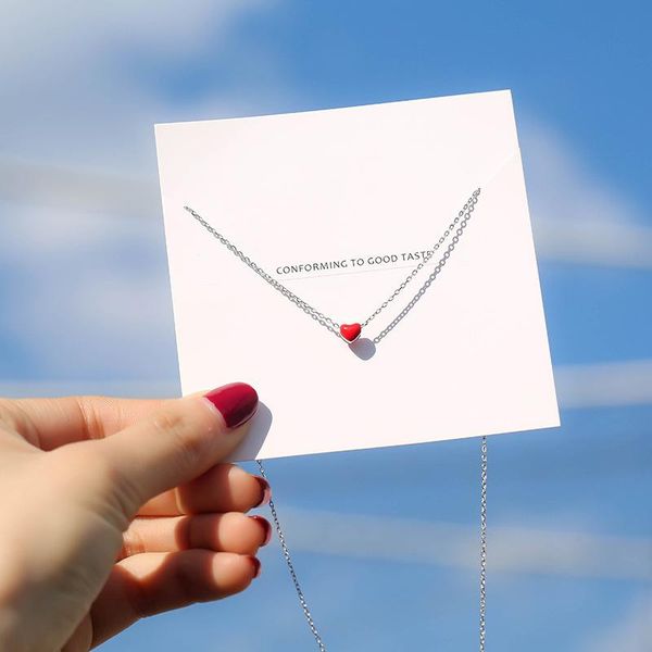 luxury heart chain necklace women red pendant short statement fashion korea jewelry accessories collane collar necklaces, Silver
luxury heart chain necklace women red pendant short statement fashion korea jewelry accessories collane collar necklaces, Silver